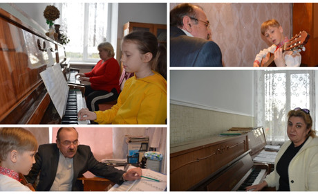 Золотоніські вчителі-музиканти займаються з дітьми-переселенцями на добровільних засадах