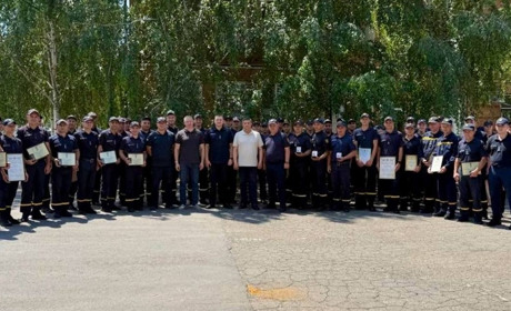 В Ізмаїлі відзначили рятувальників пожежно-рятувальної частини