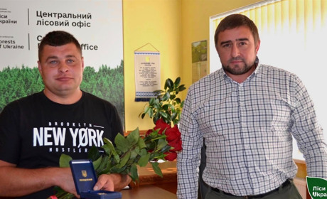 Лісівник з Черкащини отримав відзнаку РНБО України