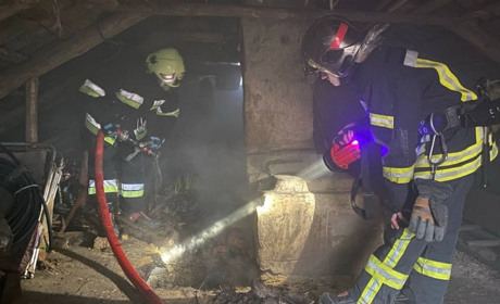 Через несправність пічного опалення на Переяславщині загорілося перекриття приватного будинку