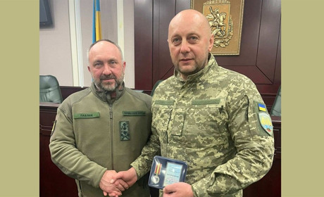 Командира Територіальної оборони Кагарличчини нагородили Відзнакою "За звитягу та вірність"