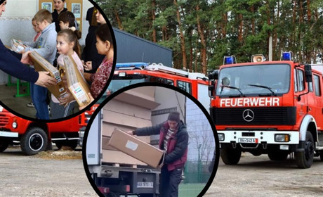 Ноутбуки, ліжка та пожежна машина - до Наталинської громади надійшла гуманітарна допомога