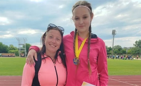 Юна спортсменка зі Старокостянтинова виборола бронзу на чемпіонаті України з легкої атлетики