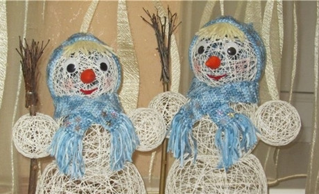 Новогодние клубки: делаем игрушки своими руками