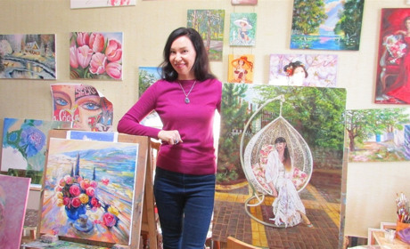 Цветочная феерия Юлии Кафо. Каково это – быть в Мелитополе свободным художником?