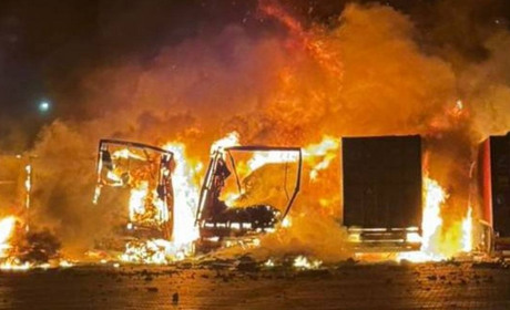 Росіяни вночі атакували шахедами паромну переправу Орлівка на кордоні України