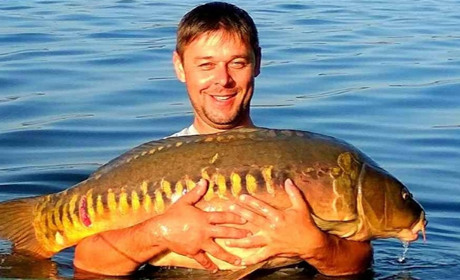 Кременчанин Юрій Долгий вполював рекордну рибину