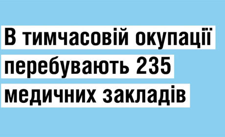 На тимчасово окупованих територіях знаходиться 235 медичних закладів - МОЗ