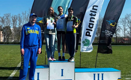 Переяславка Ніка Кузьменко виборола золото на всеукраїнських змаганнях з легкоатлетичного триборства