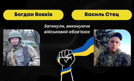 Дрогобиччина втратила двох захисників: на війні загинули Богдан Вовків та Василь Стец