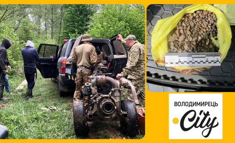 У Вараському районі поліцейські затримали злочинців, зайнятих незаконним видобутком бурштину