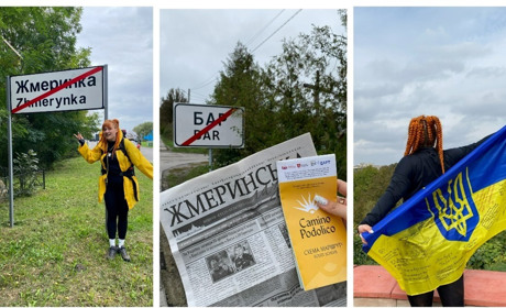 Юля з Браїлова подолала пішки 100 км з 250-ти: прагне зібрати кошти на дрони для 59 бригади