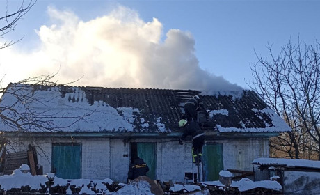 У Мені сталася пожежа. Горіла господарча будівля