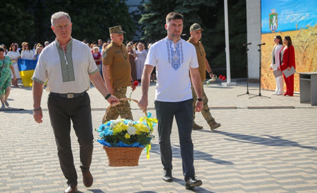 На Південноукраїнській АЕС відбулися урочистості з нагоди Дня прапора та дня Незалежності України