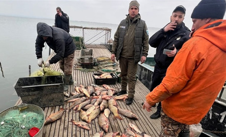 Наловили 200 кг риби на 400 тис збитків: на Дністровському лимані викрили браконьєрів