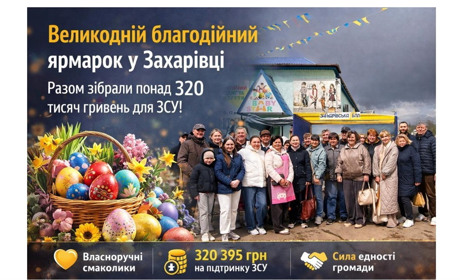 Єдність, що надихає: як Захарівська громада зібрала понад 320 тисяч гривень для ЗСУ