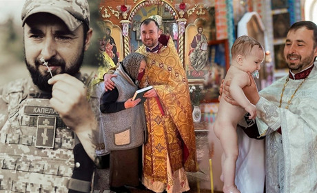 Переяславський священник Дмитро Волошин своє 40-річчя зустрів на фронті військовим капеланом ВІДЕО