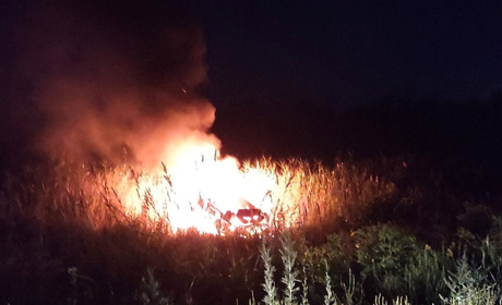 У Сватовому авто вилетіло на узбіччя і загорілося: подробиці