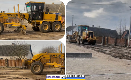 У Степангороді селрада власними силами впорядковує вулиці з білощебеневим покриттям