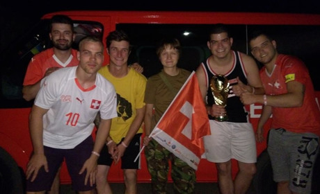 «Нехай щастить!» Навигатор направил швейцарских фанов ЧМ-2018 в Донецк