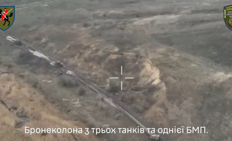 ЗСУ розбили колону ворожої бронетехніки у Волноваському районі. Відео