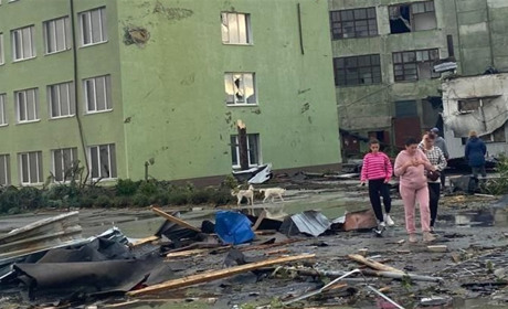 Наслідки буревію у Бурині (фото, відео)