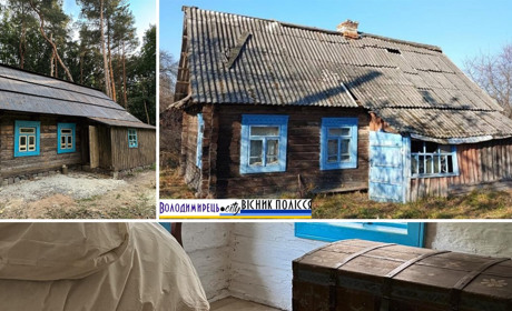 Старовинна хата з села Соломир, що на Зарічненщині, виставляється в одному з музеїв Львова