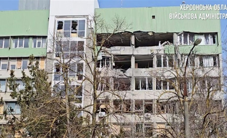 Як через атаку РФ постраждав Херсонський державний університет - фото і відео