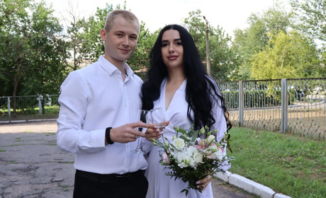 Я – на війні! А я чекатиму! У Петропавлівці одружилися петропавлівчани Олександр і Євгенія