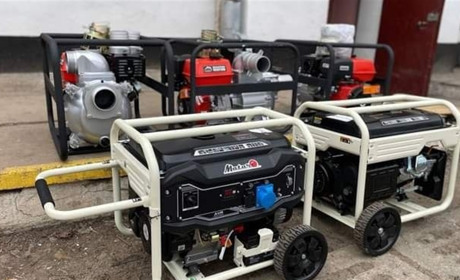 Три бензинових мотопомпи та два генератори: Жовтоводський Водоканал отримав нове обладнання