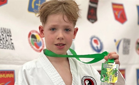 Юний каратист з Ніжина Артур Сорокін гідно виступив на чемпіонаті у Сумах