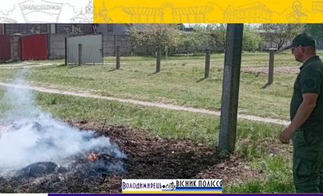 У Зарічненській громаді покарали палія сухої рослинності