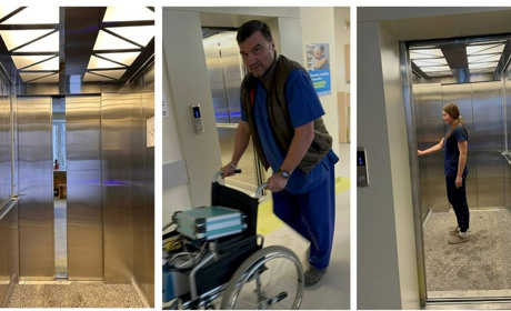 У Жмеринській ЦРЛ запрацював новий безбар’єрний ліфт: відео