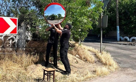 Нова оглядовість для водіїв: сферичні дзеркала на дорогах Вознесенського району