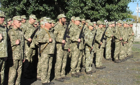 Тридцать резервистов присягнули «ніколи не зрадити українському народові»