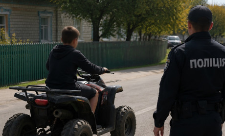 Неповнолітній хлопець без прав керував квадроциклом: матір оштрафували