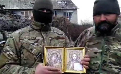  Студент з Ніжина передав власноруч вишиті ікони в зону ООС  