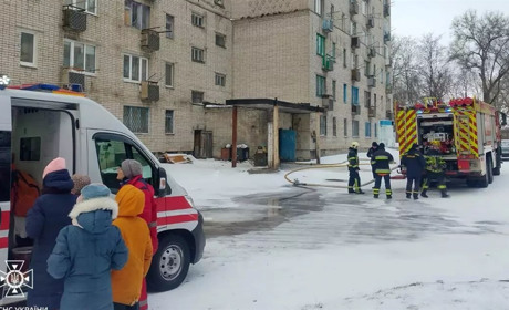 Наслідки пожежі у Жовтих Водах по вулиці Героїв Чорнобиля, 1: відео