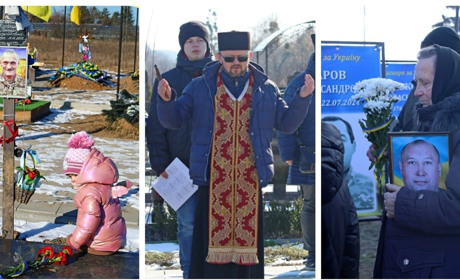 24 лютого у Жмеринці провели спільну молитву на Алеї Героїв і кладовищі