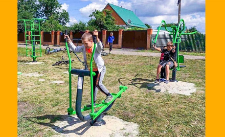 В селі Переселення обновка: тут встановили тренажерний майданчик