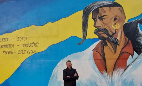 У Хорошому окрасою села став мурал кошового отамана Івана Сірка