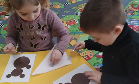 У “Привільському сонечку” діти виготовляють аплікації тварин