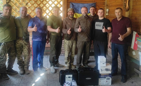 Ташанська громада на Переяславщині для земляків-бійців ЗСУ придбала квадрокоптери та тепловізор
