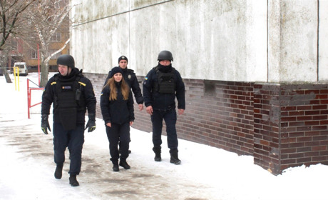 В школах міста поліція та ДСНС провели навчання з безпеки при виникненні екстремальної ситуації