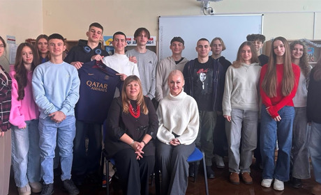 Гостя із Франції завітала до Старокостянтинівського НВК: про що говорили