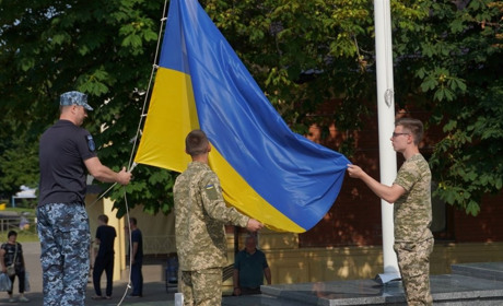 У Фастові підняли Прапор Військово-морських сил Збройних сил України