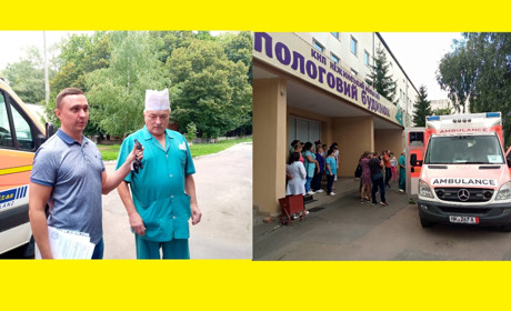 Гарна подія: Ніжинський пологовий будинок отримав новий реанімобіль