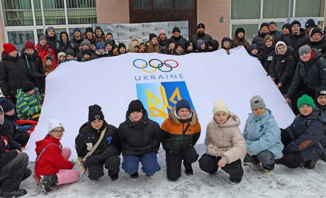 У Жмеринці підняли Олімпійський прапор з нагоди 17 зимового Олімпійського фестивалю