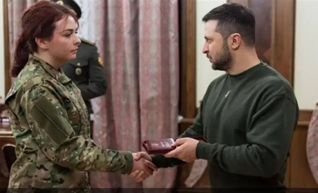 “Пташку” Катерину Поліщук президент нагородив орденом “За мужність” ІІІ ступеня