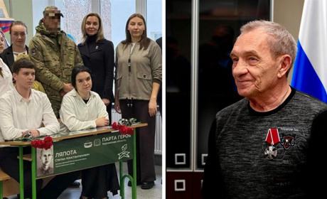 Окупанти нагородили мертвого зрадника Леонтьєва і відкрили ще дві «парти героїв» на Херсонщині